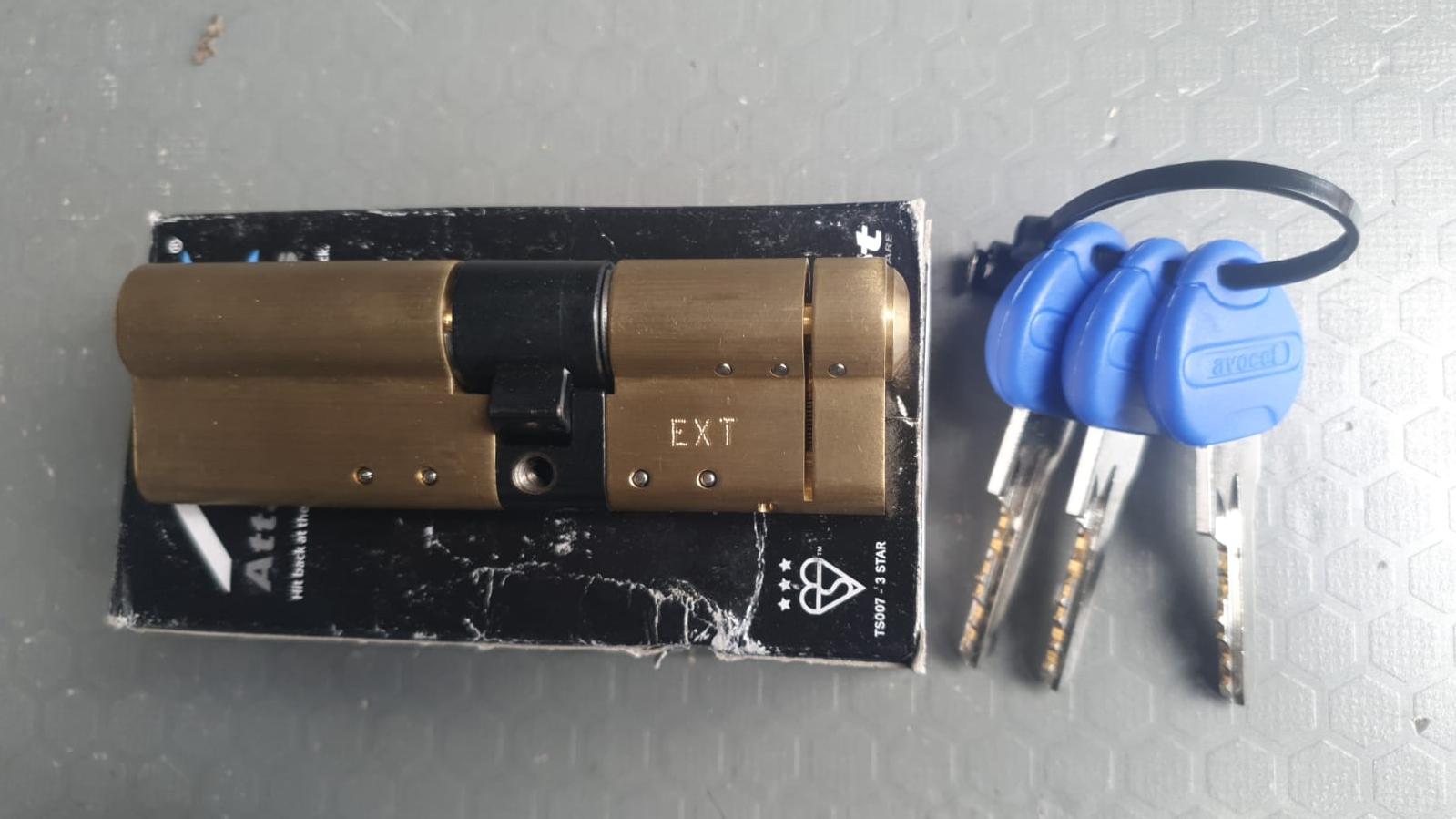 TS007 Lock cylinder with keys