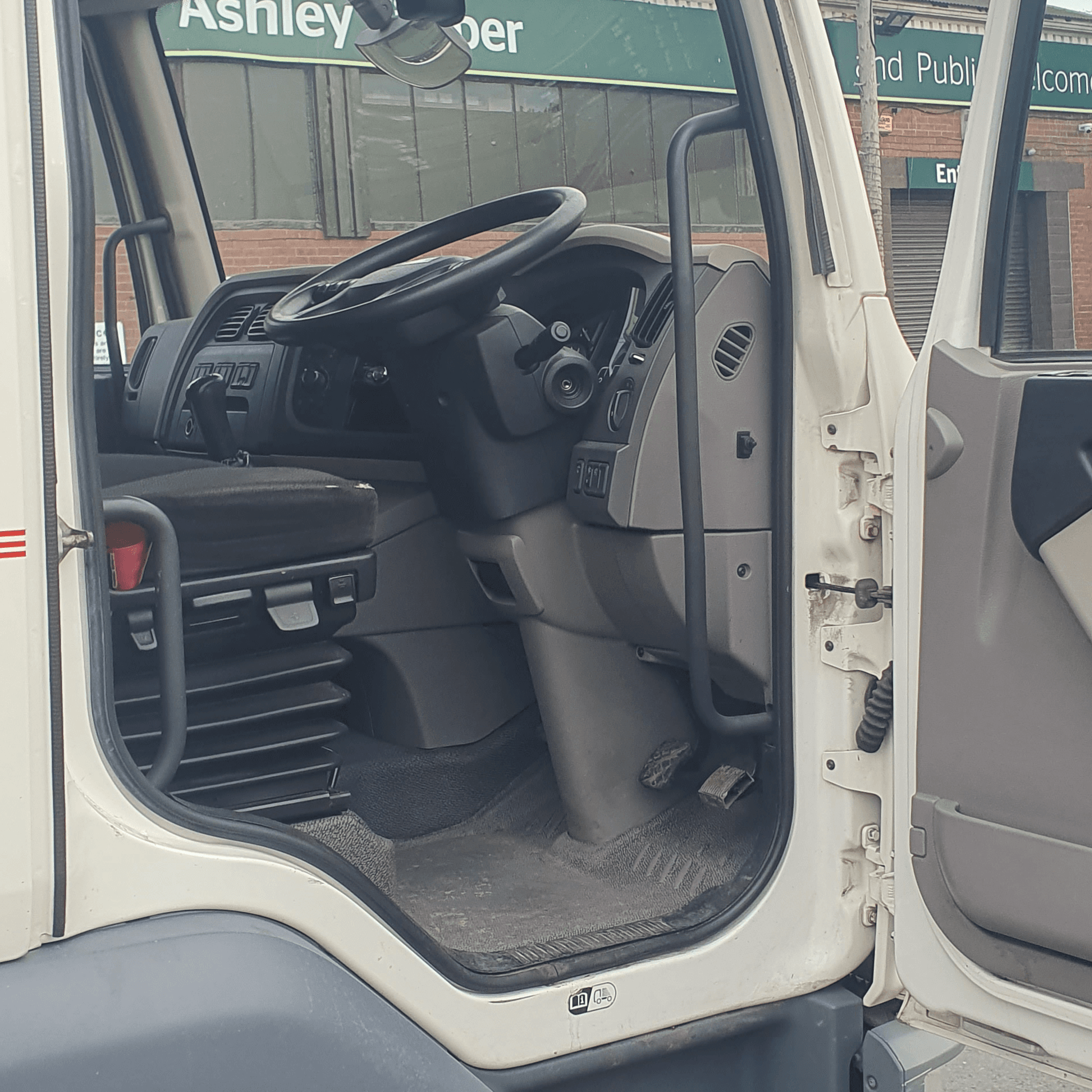 A locksmiths automotive unlocking a DAF truck in South Shields.