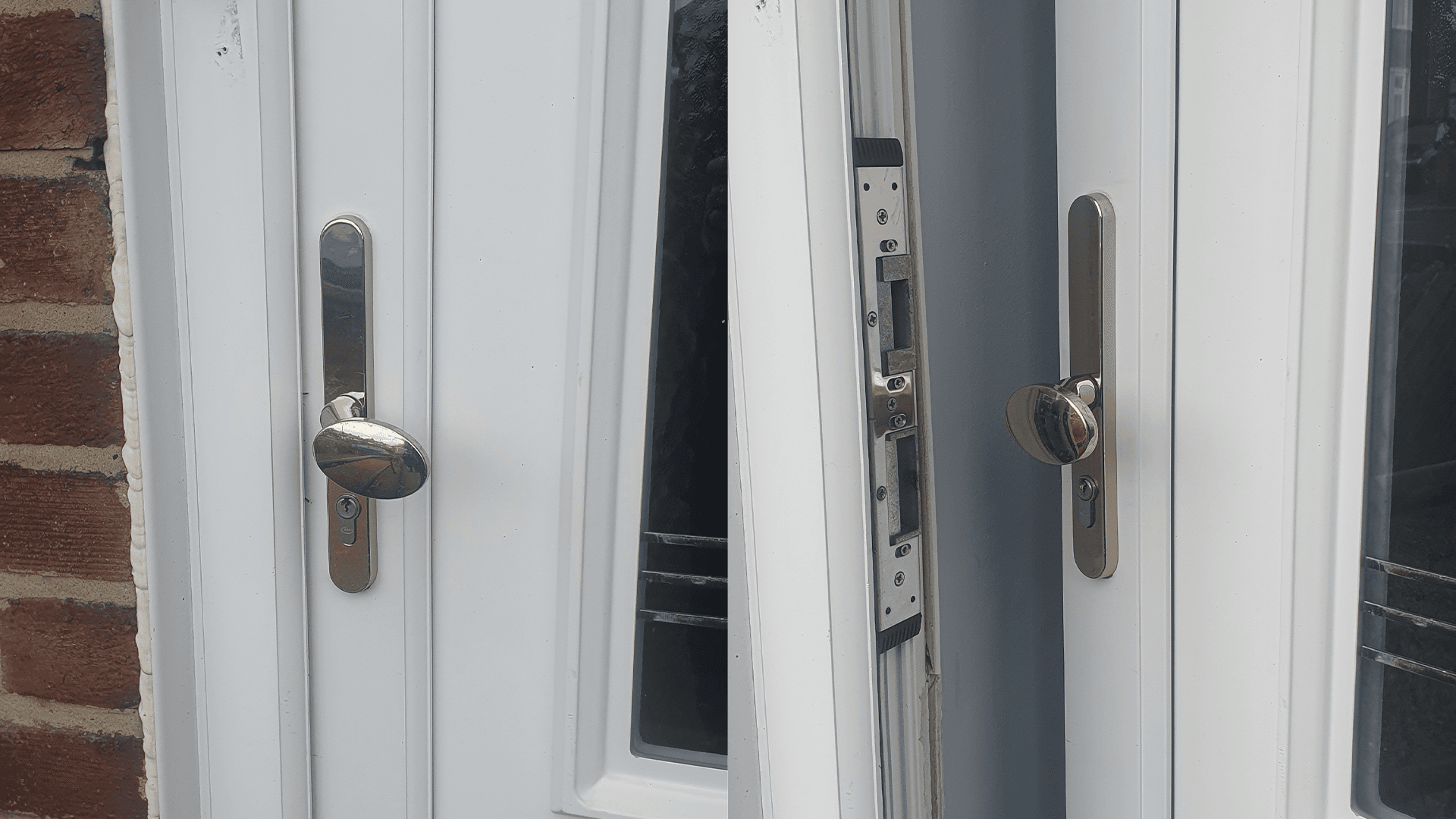 Newcastle locksmith performing non-destructive entry on UPVC door for elderly care emergency