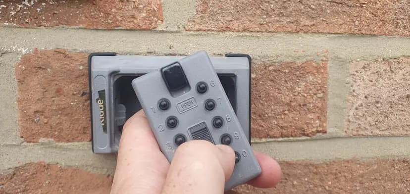 An open key safe lock