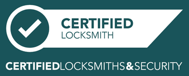 Professional Certified Locksmith Services Certified Locksmith and Security Badge