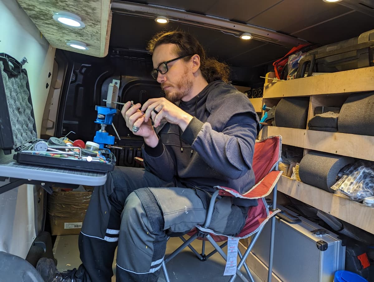 Expert Lock Repairs - Your Security Is Our Priority Anthony from AD Locksmithing working on a lock repair